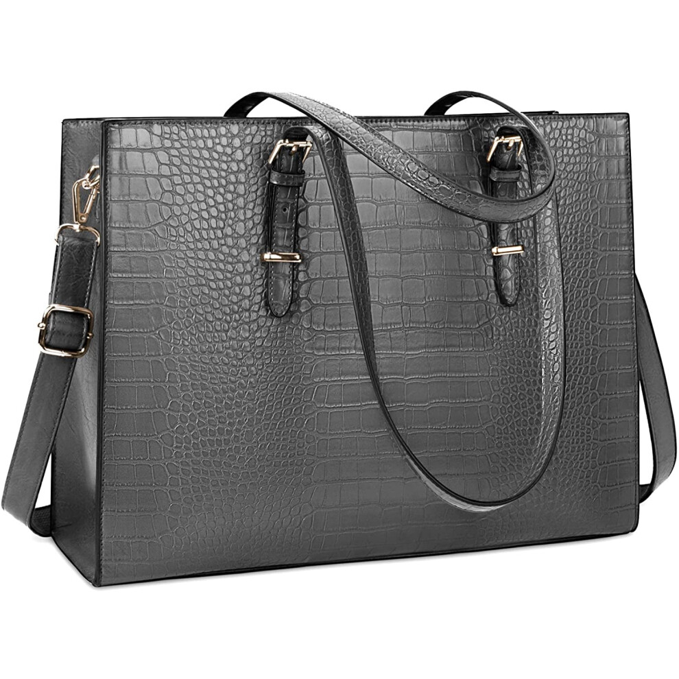 Women's 15.6" Laptop Bag – Leather, Waterproof, Large Capacity Briefcase For Work, Compatible With 15.6" Laptops 9313598256324