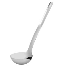 Dishwasher Safe Kitchen Ladle Stainless Steel304, Long Handle Heavy Duty Soup Spoon Oil Separating Ergonomic Design Fat Skimmer Serving Tool