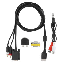 High Shielding VGA AV Cable For Sega Dreamcast Signal Transmission Composite Video Anti Slip Ergonomic Design RCA Audio Output Soft And Flexible Line