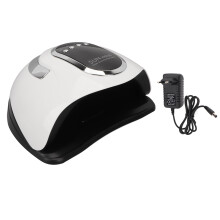 280W UV Nail Lamp With66LED Beads Professional Gel Nail Polish Dryer Auto Sensor Fast Curing Timer Settings ABS Material Portable Handle For Home