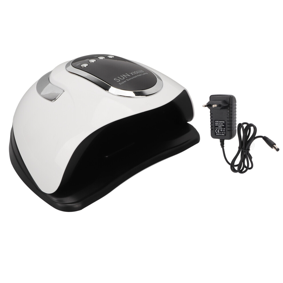 280W UV Nail Lamp With66LED Beads Professional Gel Nail Polish Dryer Auto Sensor Fast Curing Timer Settings ABS Material Portable Handle For Home