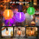 Φωτιστικά εξωτερικού χώρου για Halloween Globe, 26FT, 12+1 ανθεκτικές λάμπες Edison (1 2