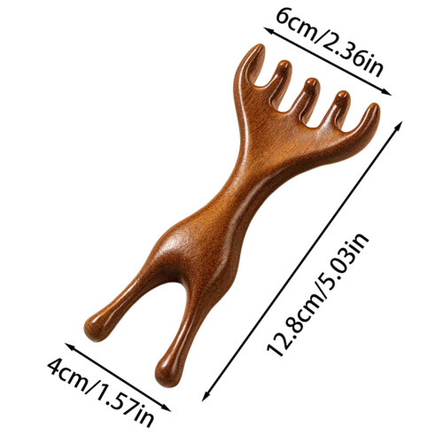 Ξύλινη χτένα μασάζ Meridian Massage Comb Εργαλείο μασάζ ποδιών Εργονομικός σχεδιασμός 1