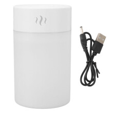 Mini humidificateur portable silencieux à ultrasons avec alimentation USB et 7 LED de couleur pour la chambre, le bureau, la voiture et les voyages.
