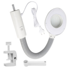 Optical Grade Magnification Lamp5X LED Light Touch Switch Flexible Neck Height Adjustable Illumination Angle Natural Daylight Suitable For Tattoo