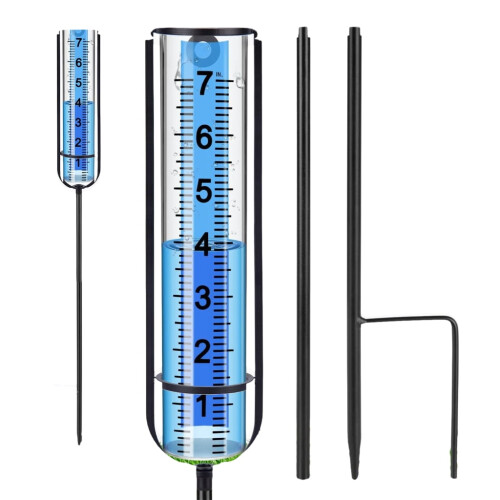 Pluviomètre antigel d'extérieur avec piquet 2