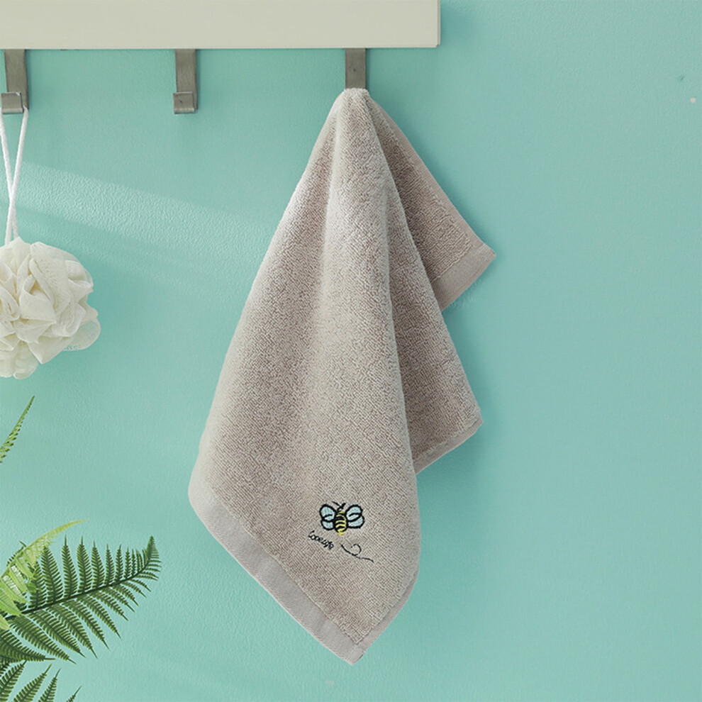 Cotton Embroidered Baby Towels, Soft Washcloths for Newborns & Toddlers, Gentle Face/Hand Wipes, Drool Bibs – Compatible with Early Childhood Care