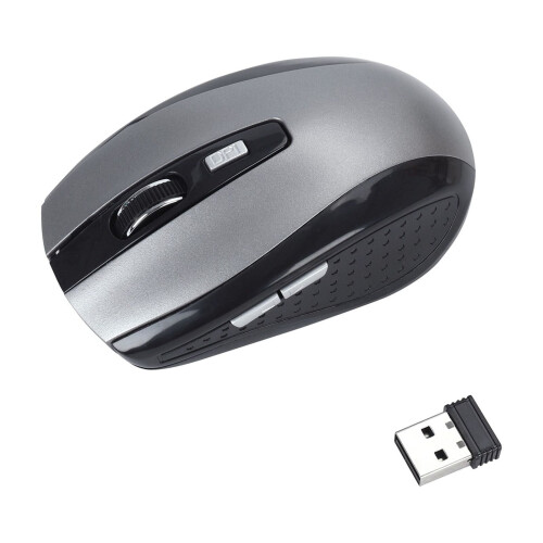 Ασύρματο ποντίκι παιχνιδιών 2.4G με δέκτη USB, εργονομικό ασύρματο ποντίκι για 1
