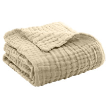 100% Cotton Blanket Queen Size for Bed - Breathable and Soft,Waffle Weave Blanket for Summer Spring 59x79in