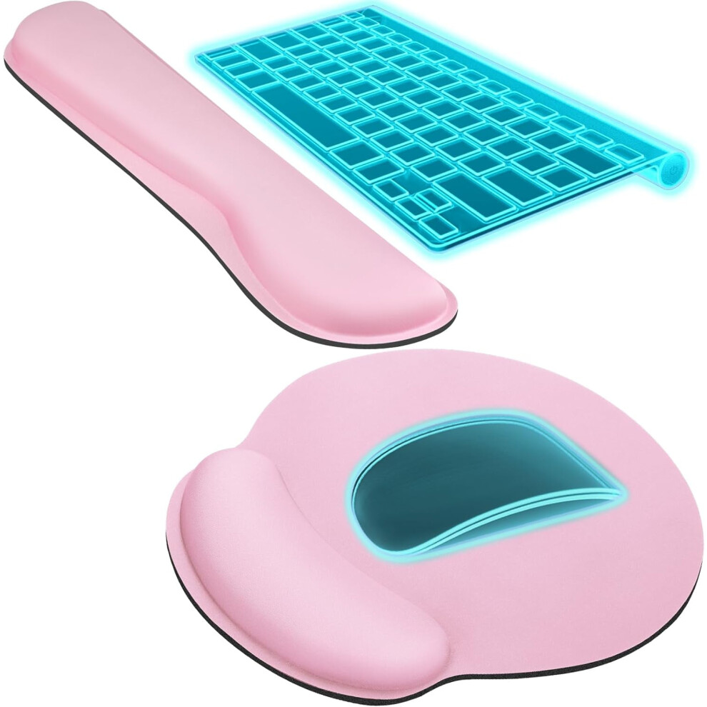 Ergonomic Mouse Pad With Wrist Rest, Memory Foam Keyboard Wrist Support Â Compatible With All Keyboards & Mice 9448990723447