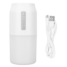 Bærbar natlys-luftfugter USB-genopladelig LED-lys natlys-luftfugtere automatisk sluk med timer, lavt støjdesign, nanometerfin