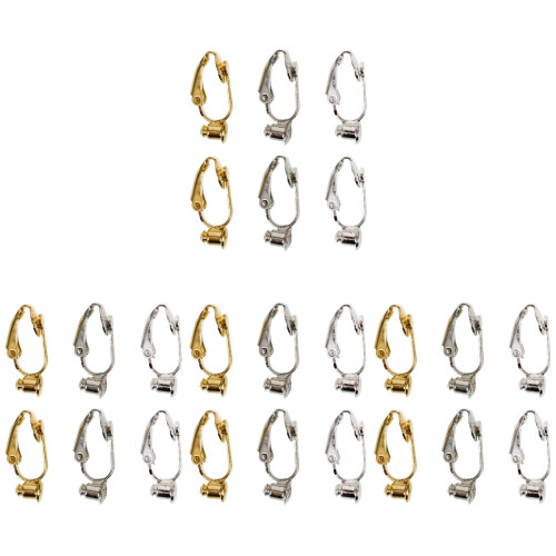 24Stk DIY Ohrclip Kupfer Bunt Leichte Ohrringteile 1