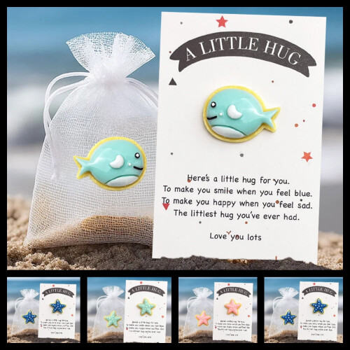 Pocket Hug Whale Valentine's Gift Card Set 1 Pack