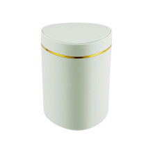 Small Bathroom Trash Can with Pop-Up Lid, 6.29x4.92", Compatible with Kitchen/Bedroom/Living Room/Office