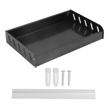 Wall Mounted Kitchen Shelf Space Aluminum Spice Rack With Three Sided Guardrail Rustproof Floating Shelf Versatile Use In Kitchen Bathroom Living