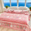 Queen Size 3D Fleece Blanket Grey Reindeer Snowflake Design 8