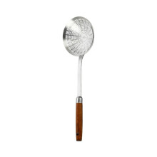 Large Bowl Slotted Spoon Comfortable Grip Handle Skimmer Ladles for Draining and Cooking Metal Kitchen Utensils Tool