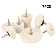 7Pcs Polishing Wheel Buffing Pads Mop Car Stainless Aluminum Polisher Drill Kit