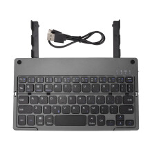 Ergonomic Design Foldable Wireless Keyboard With Sensitive Touchpad Travel Keyboard Mini Bluetooth Keyboard Bluetooth Multi Devices Connection