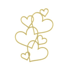 New Heart Shape Acrylic Cake Topper Love Wedding Cake Topper for Anniversary Wedding Party Cake Decorations