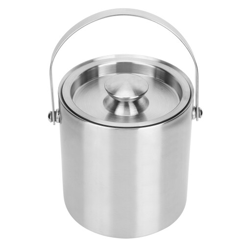 Insulated Ice Bucket with Silicone Lid 1