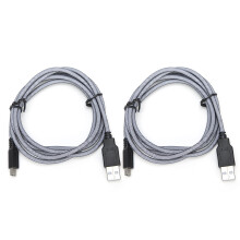High Quality Nylon Weaving Mini USB Charger Cable For Nintendo3DS XL2DS While Playing Over Current Protect Compatible With DSi X Rapid Warming Free