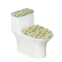 Lemon Toilet Bowl Dust Cover Set Stretchable Easy-Clean