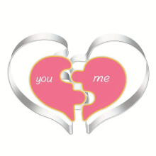 Boutique Sales Today Clearance Kitchen Pans Heart Shape Cookie Cutter Wear Cake Widely Use 304 Stainless Heart Shaped DIY Cookie Mould for Home