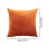 Housse de coussin décorative en velours orange 40 x 40 cm 6
