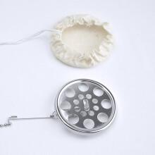 20Pcs Coffee Round Filter Cloth Beige Cotton Coffee Tool with Uniform Pore Size