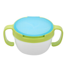 BPA-Free Snack Bowl with Dual Handles Green 1-Pack