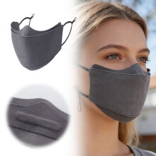 Pacote com 1 máscara facial de inverno, à prova de vento e poeira, reutilizável, que cobre metade do rosto - Máscaras térmicas respiráveis para
