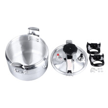 5L Dual-Handle Pressure Cooker Aluminum Non-Coated