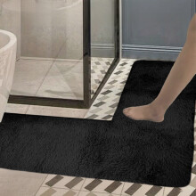 L-Shaped Corner Rug with Non-Slip Backing, Machine Washable, Soft Memory Foam, High Absorbency – Compatible with Bath, Kitchen, Shower, Living Room