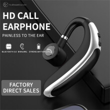 Wireless Bluetooth 5.0 In-Ear Headset, 72H Talk Time, Built-in Mic, Compatible with iOS & Android