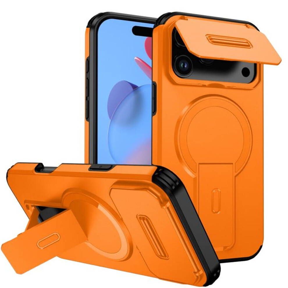 Iphone 17 Pro Max Case With Magsafe And Fold Stand Orange 971050695198