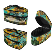 Iron Case Storage Portable Travel Case Steamer Oganizer Compatible with Most Iron Butterfly and Sunflower Pattern(Bag Only)