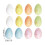 Easter Eggs Assorted Colors 6 Pcs 1