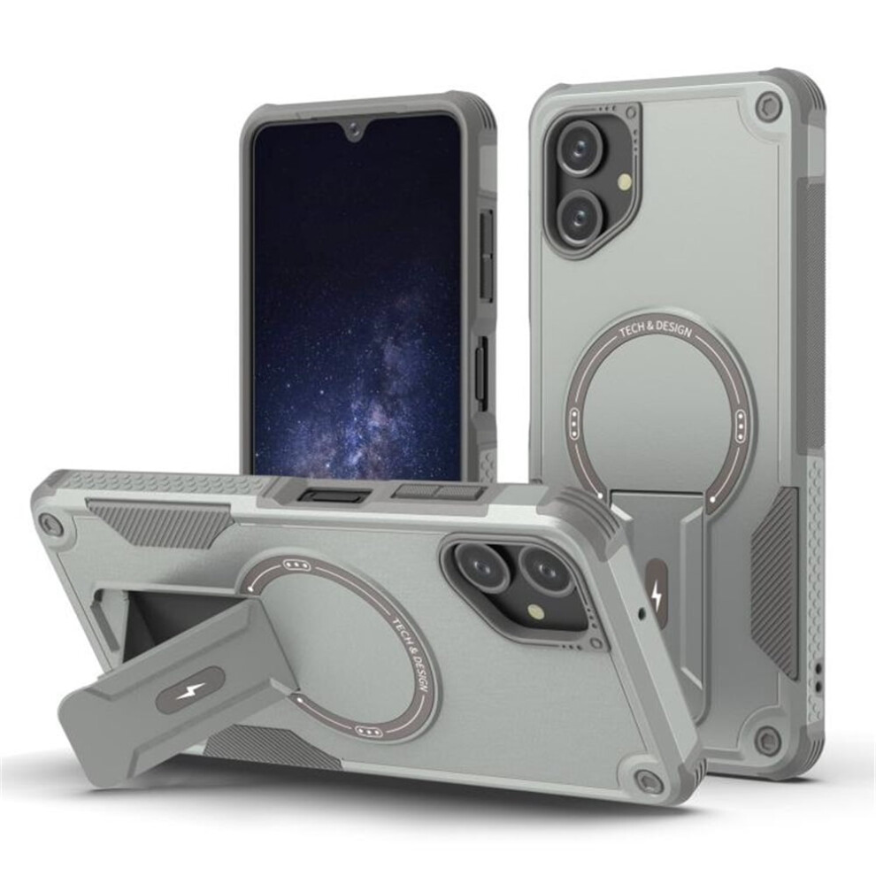 Samsung Galaxy A06 4G/5G Case (6.7") Â Magsafe Compatible, Military-Grade Shockproof Tpu With Built-In Stand, Grey 9496895288202