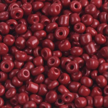 Glass Spacer Beads Deep Red Round Opaque 2mm 1000pcs