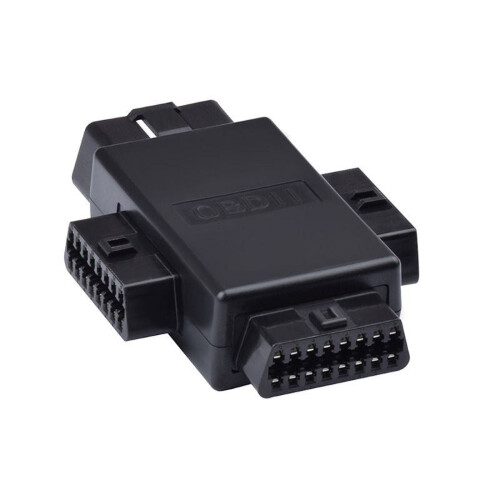 OBDII Diagnostic Tool 16-Pin with 1-to-3 Adapter Black