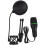 Masteelf 1 Set Gaming Microphone Condenser Mic for Computer with Noise Reduction (Black) 1