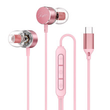 USB-C Wired Earphones with Mic, 10mm Driver HiFi Sound & DAC, 3-Button Control—compatible with Samsung S25/S24, Pixel 8/9, iPhone 15/16/17 Pro Max