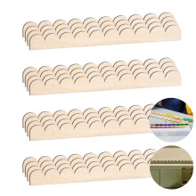 Unfinished Decorative Wood Trim,18 Pack Scalloped Wood Molding,Shelf and Window DIY Decoration for Cabinet,Shelf,Door,Frames,1.6x15.8In