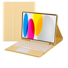 Touch Keyboard Case compatible with iPad 11th Gen (2025) & 10th Gen (2022), Pencil Holder, Magnetic Detach, Bluetooth