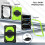 Ανθεκτική θήκη για iPad Pro11 (2025/2024), αντικραδασμική σιλικόνη+PC, περιστρεφόμενη λαβή 3