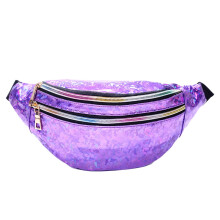 Reflexná ľadvinka z PU kože, farebná flitrovaná ľadvinka, taška cez rameno, crossbody taška pre ženy, dámy, outdoorové cestovanie (oslnivo