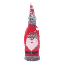 Santa Wine Bottle Covers with Hats – Christmas Party Favors, Gifts & Decor – Compatible with Standard Wine Bottles
