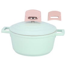 Dutch Oven Pot With Lid Enameled Cast Iron Multifunctional Kitchen Tool Even Heat Distribution Long Retention Compatible With Induction Gas Electric