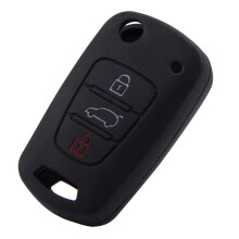 Silikónový kryt kľúča od auta s 3 tlačidlami pre Kia Rio K2 a Hyundai I20, ochranný kryt diaľkového ovládača kľúča od auta